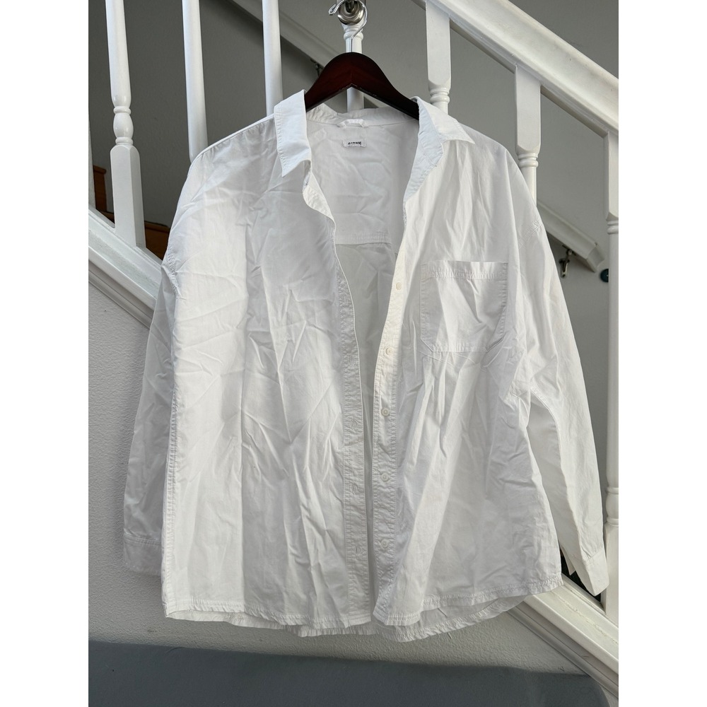 Garage White Button-Down Shirt